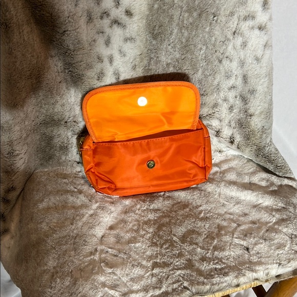Longchamp Orange Nylon Pouch - Picture 2 of 8